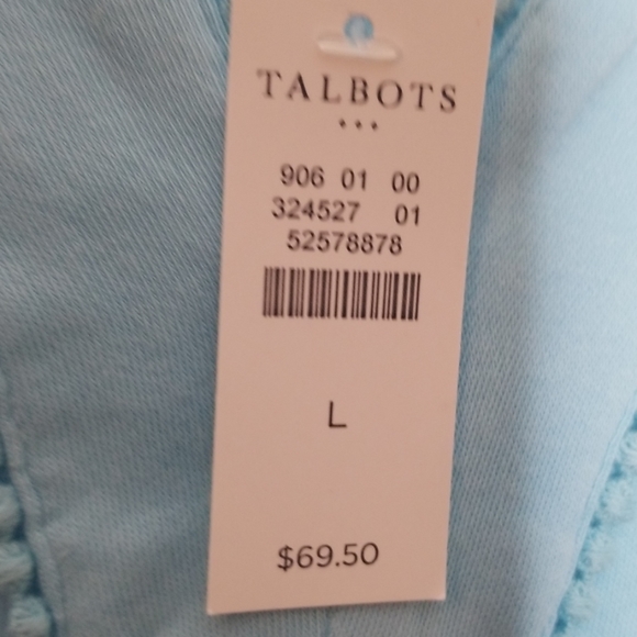 Talbots aqua blue cotton dress - Picture 8 of 8
